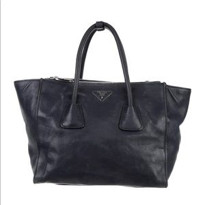 Prada Nappa Tote in Navy
